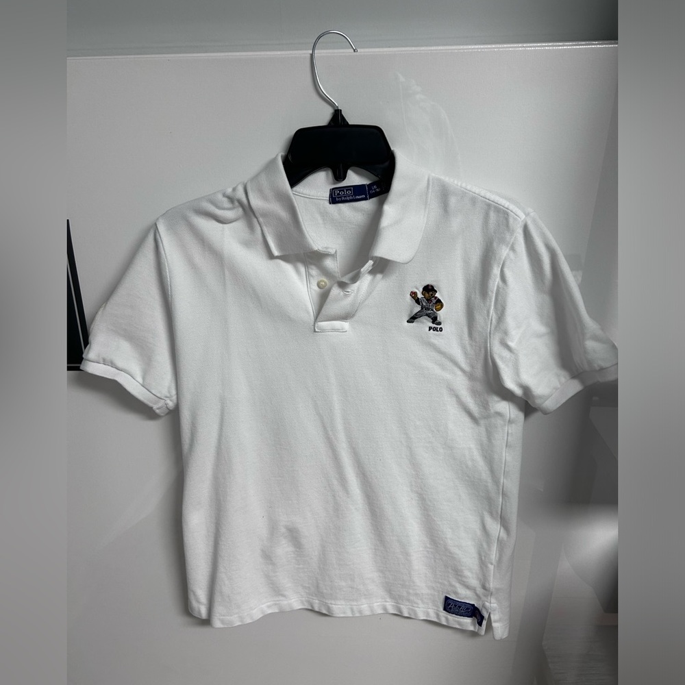 white polo shirt